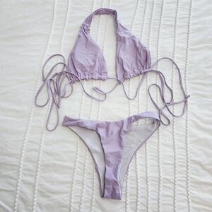 NWOT Y2K Lavender Bikini Set